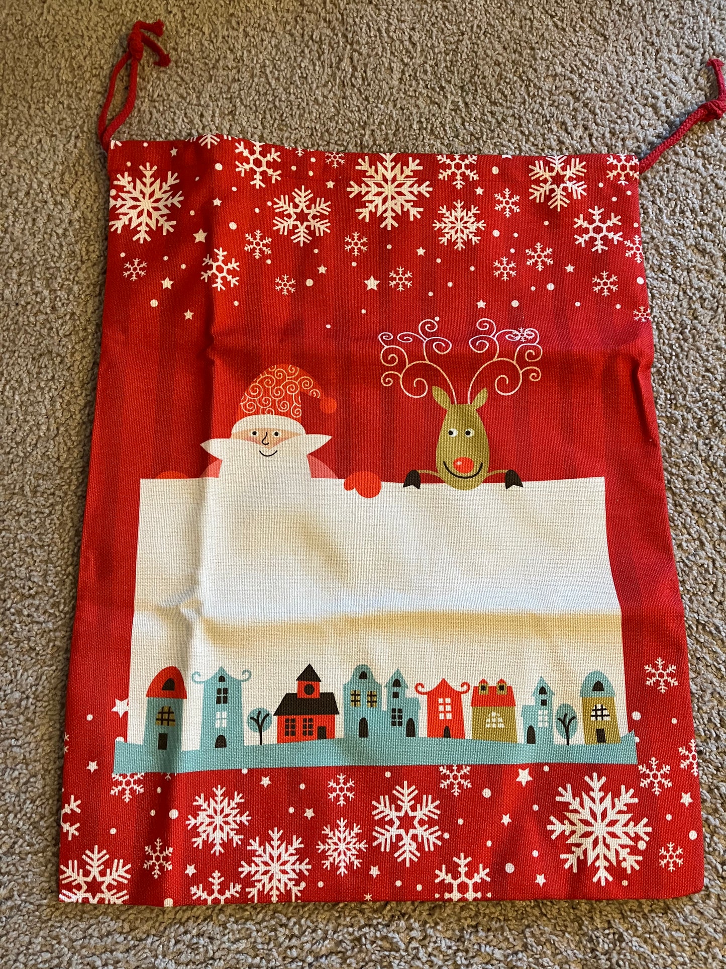 Linen Christmas Gift Sack