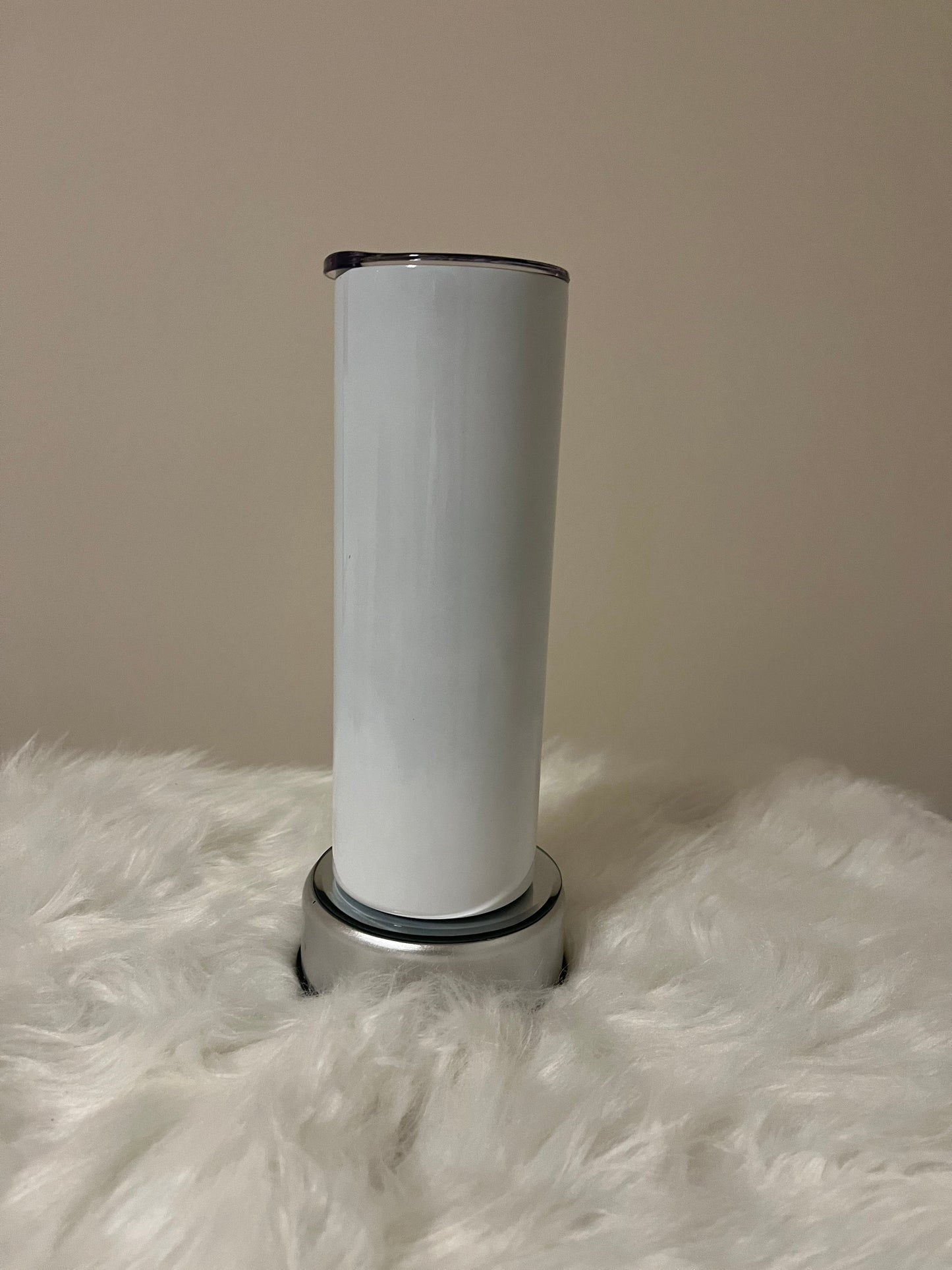 20 oz Straight Tumbler with Plastic Straw