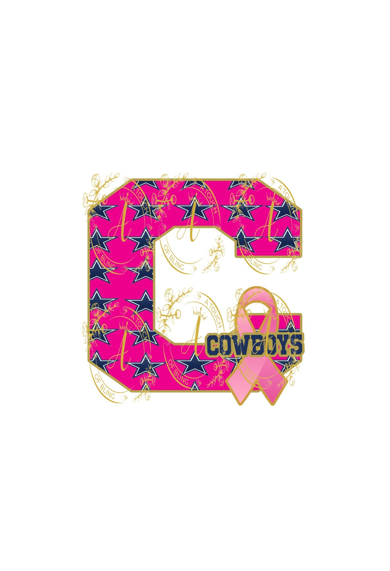 Football Breast Cancer Dallas (Digital Download)