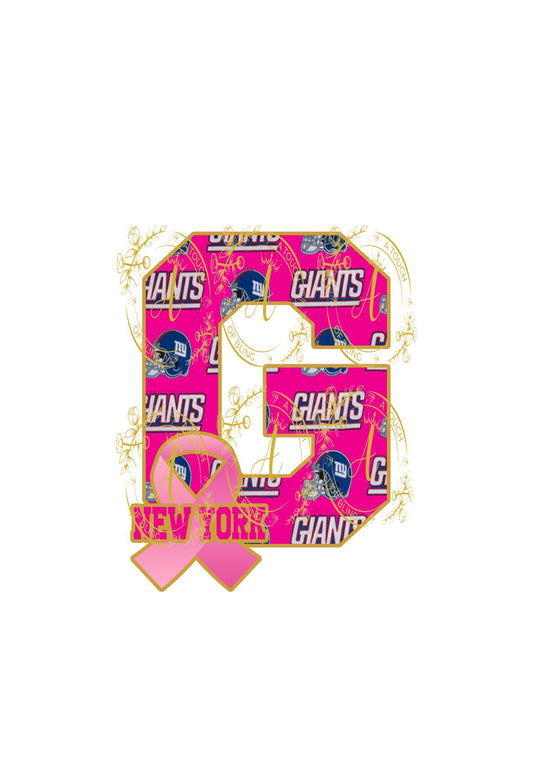 Football Breast Cancer New York (Digital Download)