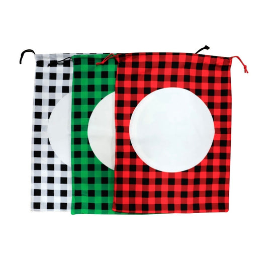 Buffalo Plaid Santa Sack