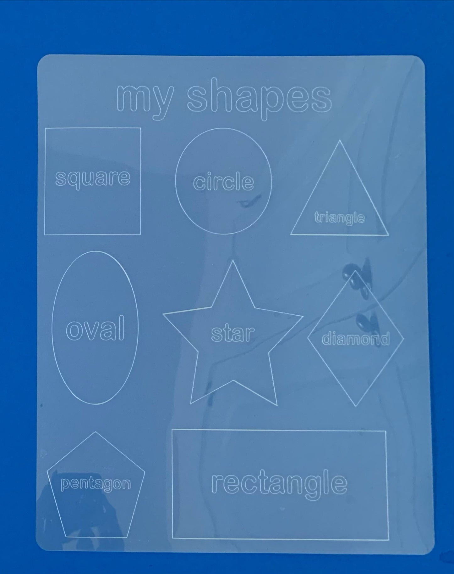 Kids Tracing Mat Template (My Shapes)