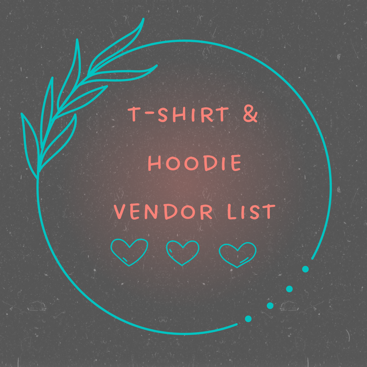 T-Shirt & Hoodie Vendor List (PDF Download)